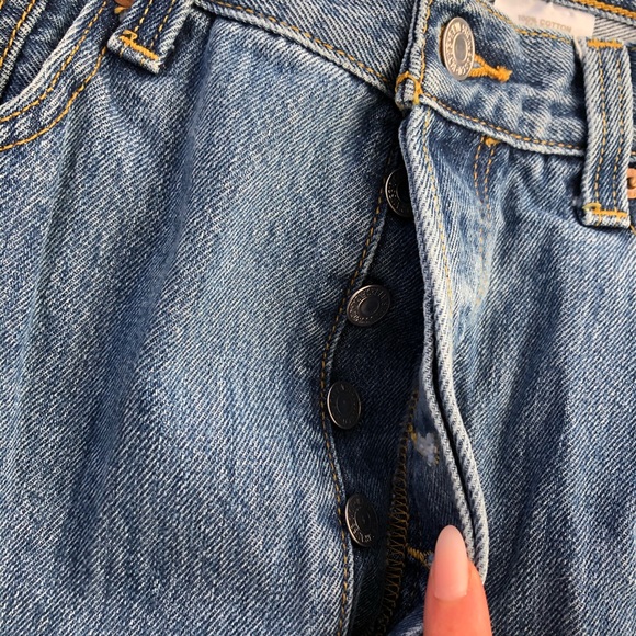 Levi’s 501 button fly red tab straight leg jeans - Picture 5 of 11